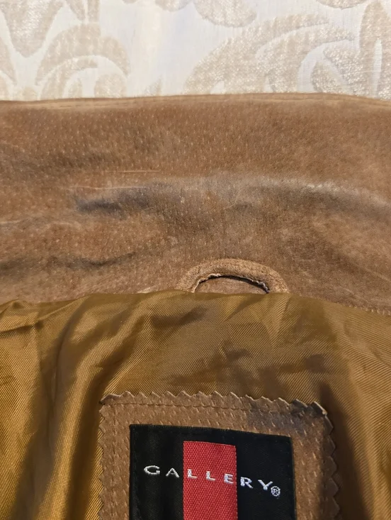 Gallery Vintage Womens Brown Suede Jacket With Fringe Small - Picture 11 of 15